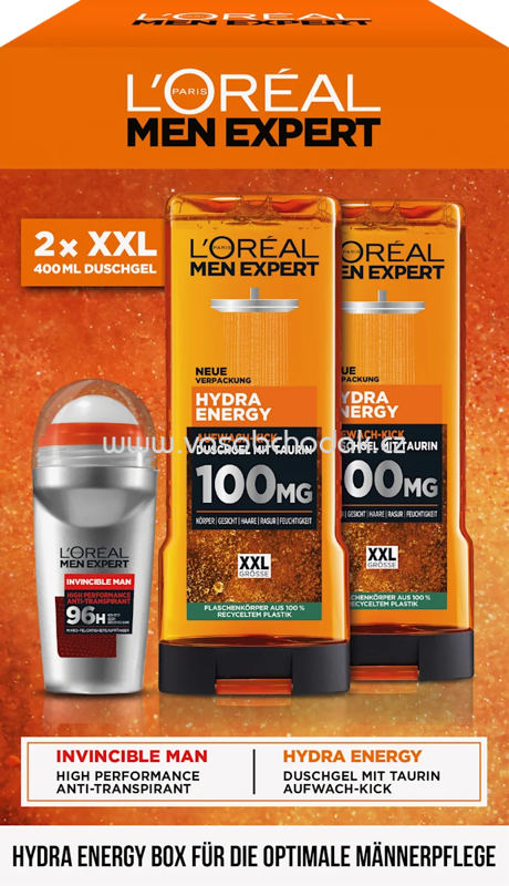 L'ORÉAL PARiS MEN EXPERT Geschenkset "Hydra Energy Box" 3tlg, 1 St L'ORÉAL PARiS MEN EXPERT Geschenkset "Hydra Energy Box" 3tlg, 1 St