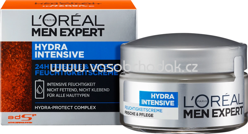 L'ORÉAL PARiS MEN EXPERT Gesichtscreme Hydra Intensive, Feuchtigkeitscreme 24h Frische & Pflege, 50 ml L'ORÉAL PARiS MEN EXPERT Gesichtscreme Hydra Intensive, Feuchtigkeitscreme 24h Frische & Pflege, 50 ml