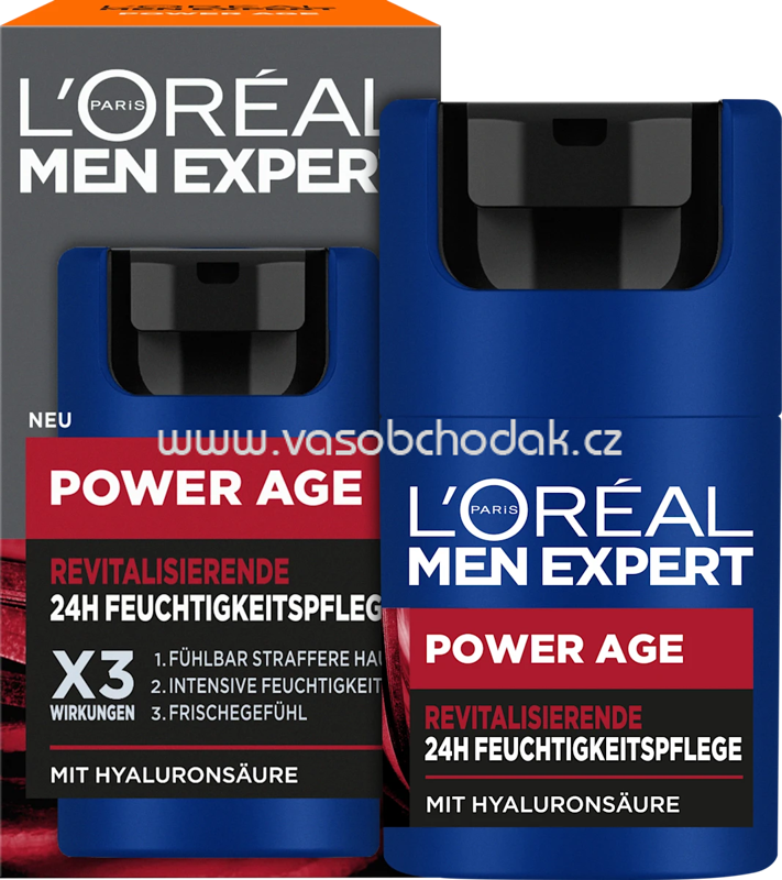 L'ORÉAL PARiS MEN EXPERT Gesichtscreme Power Age, revitalisierend mit Hyaluronsäure, 50 ml L'ORÉAL PARiS MEN EXPERT Gesichtscreme Power Age, revitalisierend mit Hyaluronsäure, 50 ml