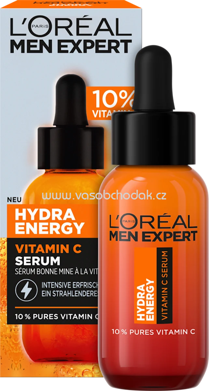 L'ORÉAL PARiS MEN EXPERT Serum Hydra Energy mit Vitamin C, 30 ml L'ORÉAL PARiS MEN EXPERT Serum Hydra Energy mit Vitamin C, 30 ml