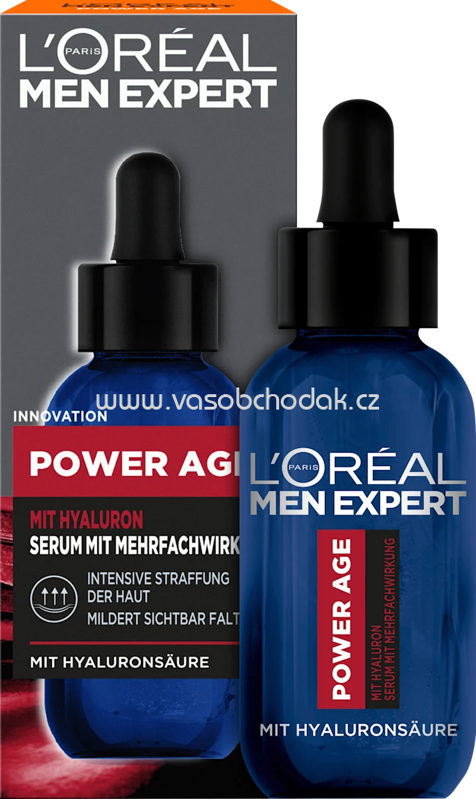 L'ORÉAL PARiS MEN EXPERT Serum Power Age mit Hyaluronsäure, 30 ml L'ORÉAL PARiS MEN EXPERT Serum Power Age mit Hyaluronsäure, 30 ml