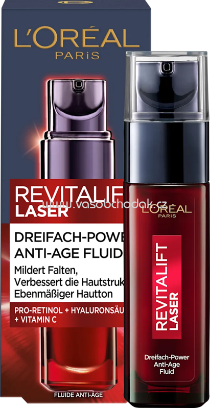 L'ORÉAL PARiS REVITALIFT Anti Age Fluid Revitalift Laser X3, 30 ml
