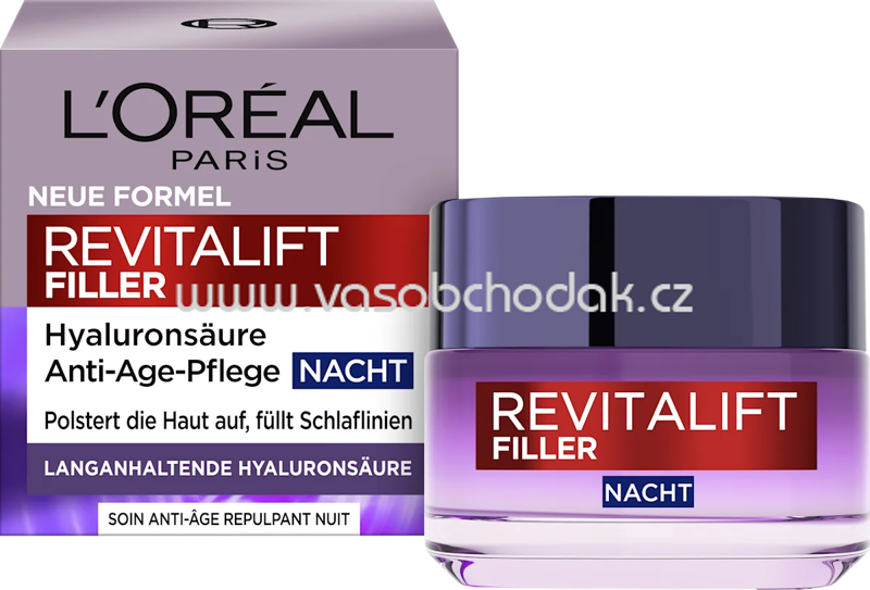 L'ORÉAL PARiS REVITALIFT Nachtcreme Revitalift Filler, 50 ml L'ORÉAL PARiS REVITALIFT Nachtcreme Revitalift Filler, 50 ml