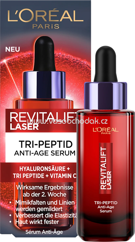 L'ORÉAL PARiS REVITALIFT Serum Tri Peptid Revitalift Laser Anti-Age, Hyaluron, 30 ml