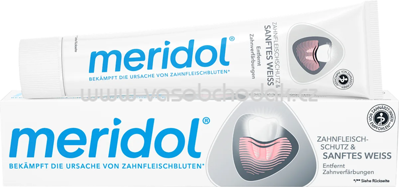 meridol Zahnpasta Sanftes Weiss, 75 ml