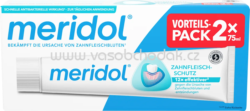meridol Zahnpasta Zahnfleischschutz 2 x 75 ml, 150 ml meridol Zahnpasta Zahnfleischschutz 2 x 75 ml, 150 ml