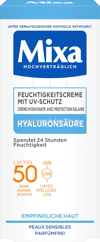 Mixa Feuchtigkeitscreme LSF 50, 50 ml Mixa Feuchtigkeitscreme LSF 50, 50 ml