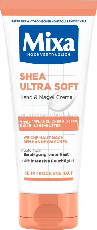Mixa Hand- & Nagelcreme Shea ultra soft mit Glycerin, 100 ml Mixa Hand- & Nagelcreme Shea ultra soft mit Glycerin, 100 ml