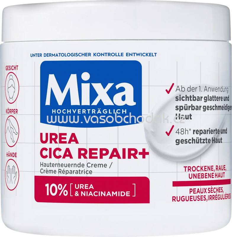 Mixa Pflegecreme 10% Urea Cica Repair, 400 ml Mixa Pflegecreme 10% Urea Cica Repair, 400 ml
