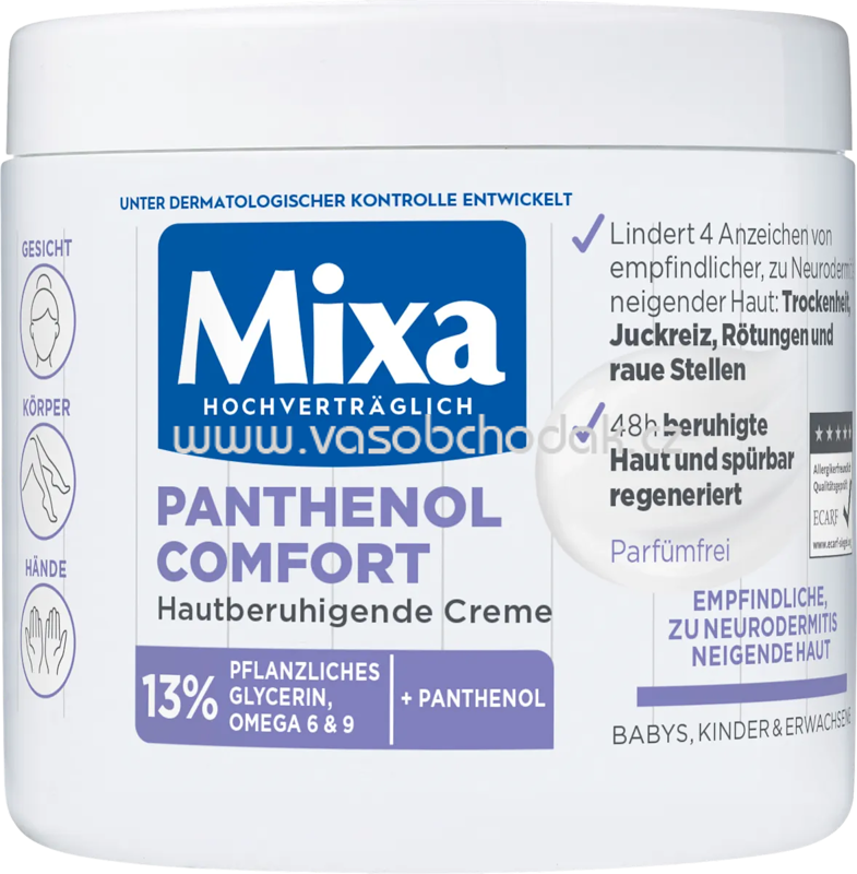 Mixa Pflegecreme Panthenol Comfort, 400 ml Mixa Pflegecreme Panthenol Comfort, 400 ml