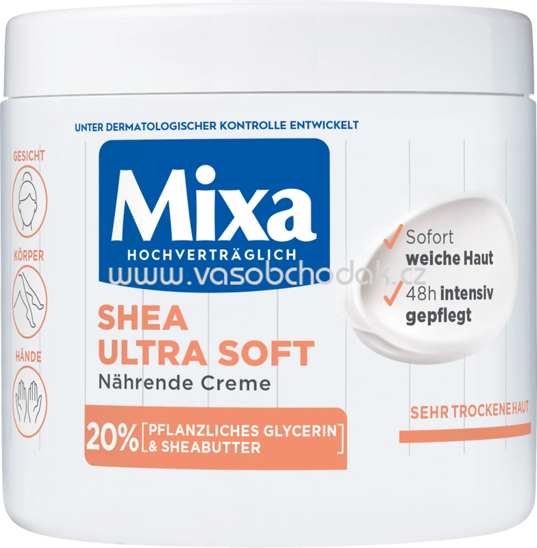 Mixa Pflegecreme Shea Ultra Soft, 400 ml Mixa Pflegecreme Shea Ultra Soft, 400 ml