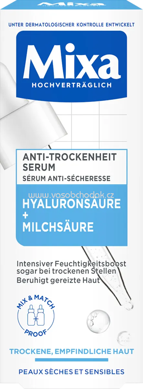 Mixa Serum Anti-Trockenheit, Hyaluron, 30 ml Mixa Serum Anti-Trockenheit, Hyaluron, 30 ml