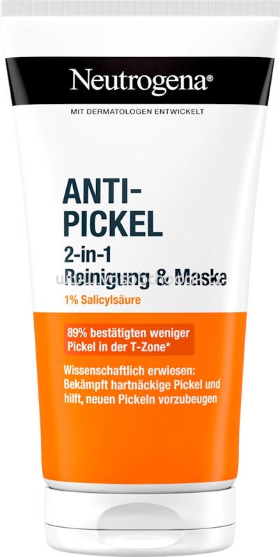 Neutrogena Anti Pickel Gesichtsmaske 2in1, 150 ml Neutrogena Anti Pickel Gesichtsmaske 2in1, 150 ml