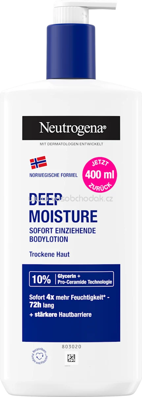 Neutrogena Bodylotion Deep Moisture, 400 ml Neutrogena Bodylotion Deep Moisture, 400 ml