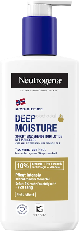 Neutrogena Bodylotion Deep Moisture Mandelöl, 250 ml Neutrogena Bodylotion Deep Moisture Mandelöl, 250 ml