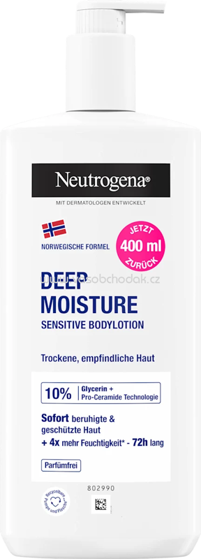 Neutrogena Bodylotion Deep Moisture Sensitiv, 400 ml Neutrogena Bodylotion Deep Moisture Sensitiv, 400 ml