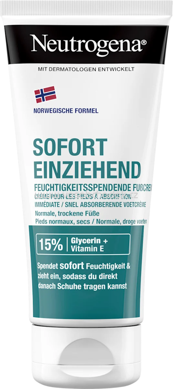 Neutrogena Fußcreme sofort einziehend für trockene Haut, 100 ml Neutrogena Fußcreme sofort einziehend für trockene Haut, 100 ml