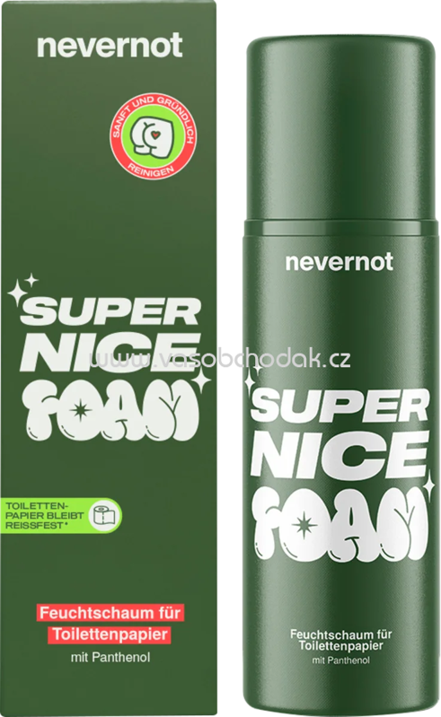 nevernot Feuchtschaum für Toilettenpapier, 120 ml