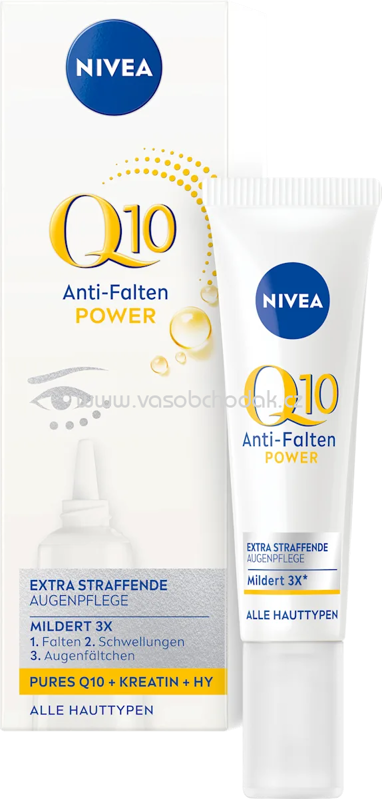 NIVEA Anti Falten Augencreme Q10 Power, 15 ml