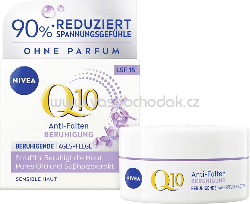 NIVEA Anti Falten Gesichtscreme Q10 Beruhigung LSF 15, 50 ml NIVEA Anti Falten Gesichtscreme Q10 Beruhigung LSF 15, 50 ml