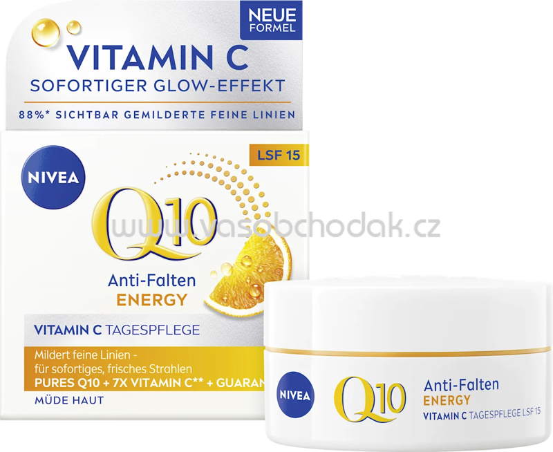 NIVEA Anti Falten Gesichtscreme Q10 Energy LSF 15, 50 ml NIVEA Anti Falten Gesichtscreme Q10 Energy LSF 15, 50 ml