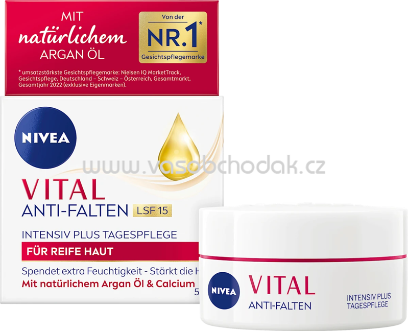 NIVEA Anti Falten Gesichtscreme Vital LSF 15, 50 ml NIVEA Anti Falten Gesichtscreme Vital LSF 15, 50 ml