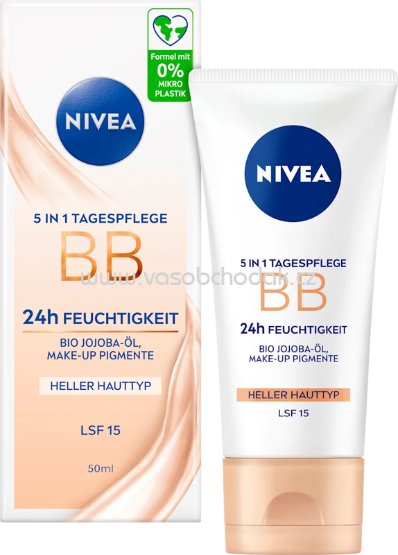 NIVEA BB Creme Essentials 5in1 heller Hauttyp, LSF 15, 50 ml NIVEA BB Creme Essentials 5in1 heller Hauttyp, LSF 15, 50 ml