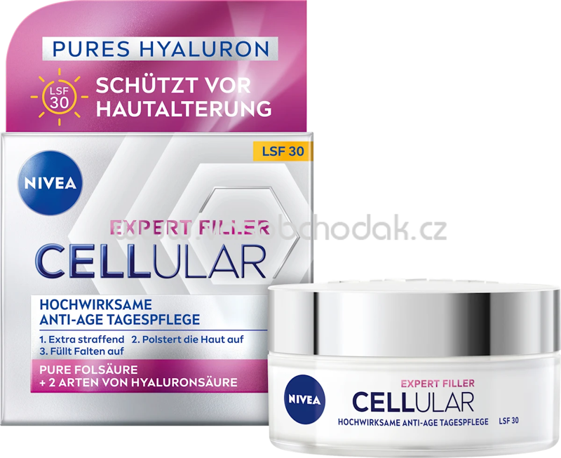 NIVEA Gesichtscreme Anti Age Cellular Expert Filler LSF 30, 50 ml