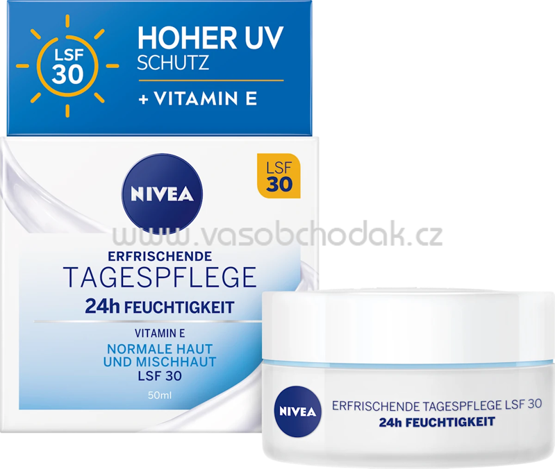 NIVEA Gesichtscreme erfrischend LSF 30, 50 ml