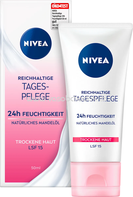 NIVEA Gesichtscreme Essentials trockene Haut LSF 15, 50 ml NIVEA Gesichtscreme Essentials trockene Haut LSF 15, 50 ml