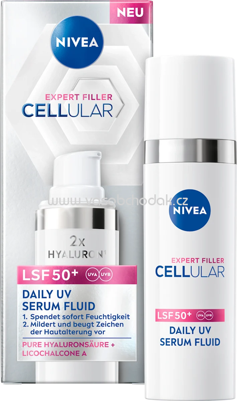 NIVEA Gesichtscreme Serum Fluid Cellular LSF 50+, 30 ml NIVEA Gesichtscreme Serum Fluid Cellular LSF 50+, 30 ml