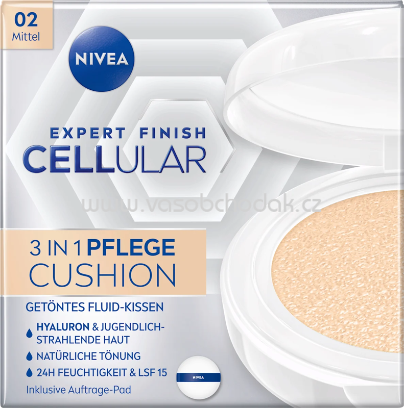 NIVEA Gesichtsfluid getönt 3in1 Hyaluron Cellular Filler Mittel LSF 15, 15 g NIVEA Gesichtsfluid getönt 3in1 Hyaluron Cellular Filler Mittel LSF 15, 15 g