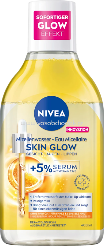 NIVEA Mizellenwasser Skin Glow, 400 ml NIVEA Mizellenwasser Skin Glow, 400 ml