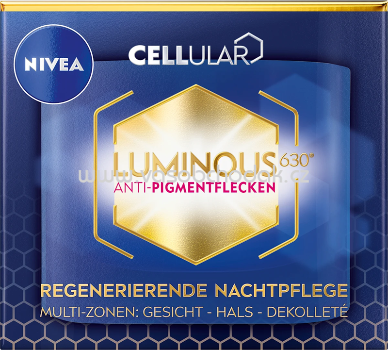 NIVEA Nachtcreme Luminous Anti Pigmentflecken, 50 ml