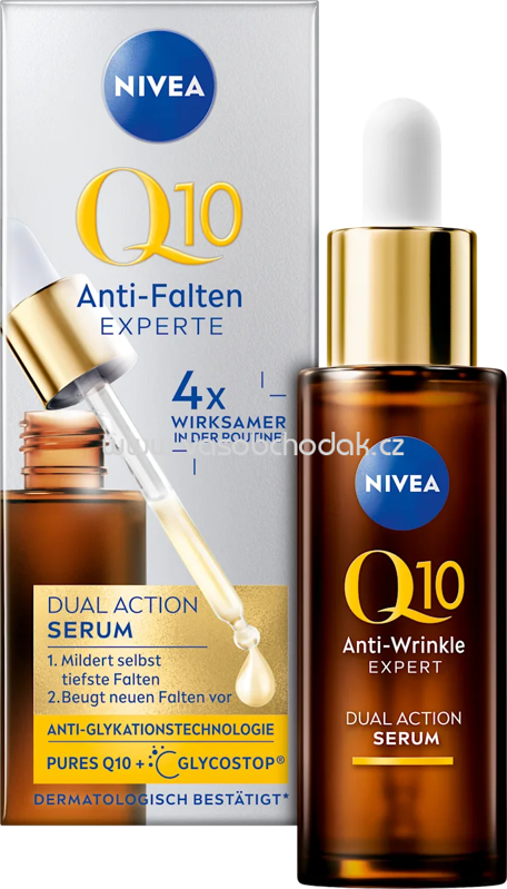 NIVEA Serum Anti-Falten Q10 Experte Dual Action, 30 ml