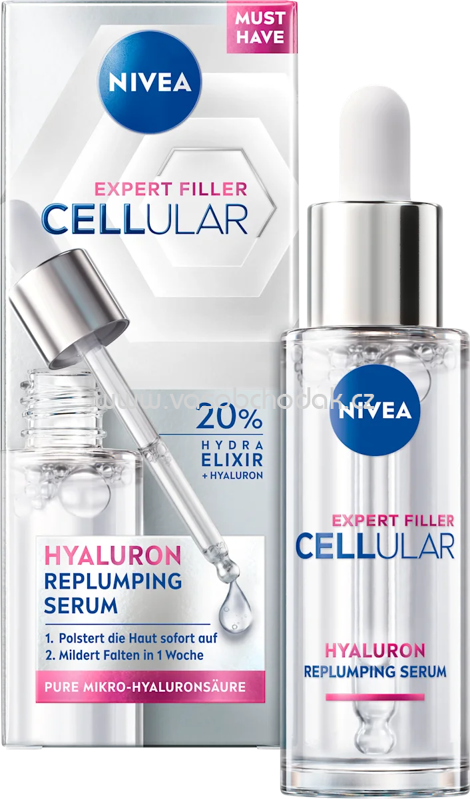 NIVEA Serum Hyaluron Cellular Expert Filler, 30 ml NIVEA Serum Hyaluron Cellular Expert Filler, 30 ml