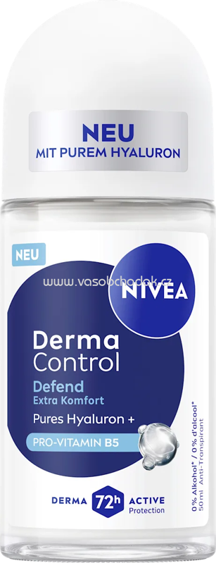NIVEA Antitranspirant Deo Roll-on Derma Control Defend, 50 ml