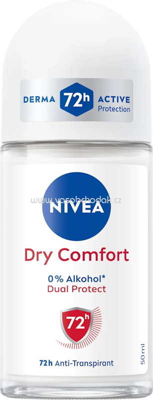 NIVEA Antitranspirant Deo Roll-on Dry Comfort, 50 ml