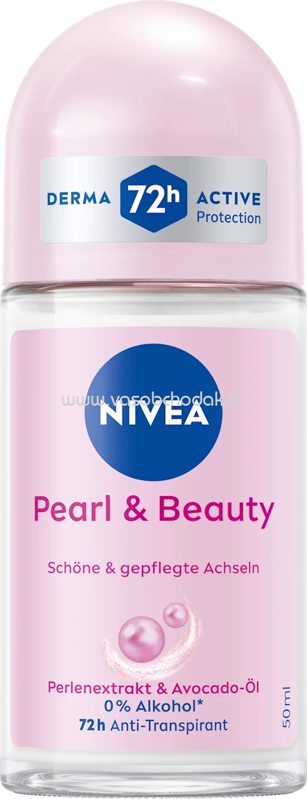 NIVEA Antitranspirant Deo Roll-on Pearl & Beauty, 50 ml NIVEA Antitranspirant Deo Roll-on Pearl & Beauty, 50 ml