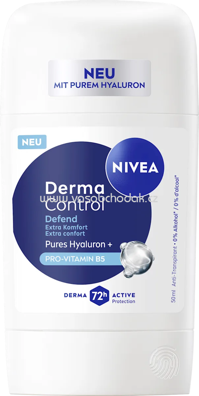 NIVEA Antitranspirant Deostick Derma Control Defend, 50 ml