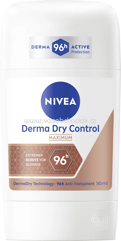 NIVEA Antitranspirant Deostick Derma Dry Control Maximum, 50 ml
