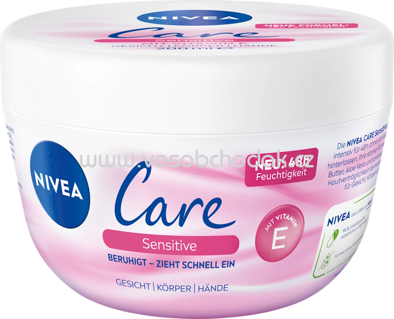 NIVEA Care Creme Sensitive, 200 ml NIVEA Care Creme Sensitive, 200 ml