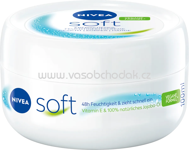 NIVEA Feuchtigkeitscreme soft im Tiegel, 100 ml