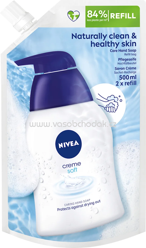 NIVEA Flüssigseife Creme soft Nachfüllpack, 500 ml NIVEA Flüssigseife Creme soft Nachfüllpack, 500 ml