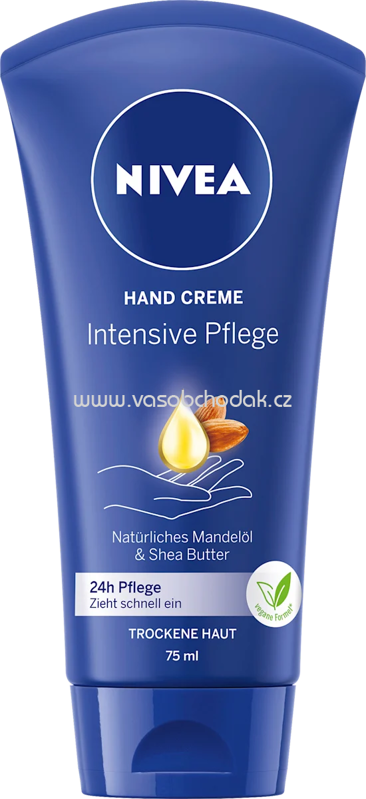 NIVEA Handcreme intensive Pflege natürliches Mandelöl und Sheabutter, 75 ml NIVEA Handcreme intensive Pflege natürliches Mandelöl und Sheabutter, 75 ml