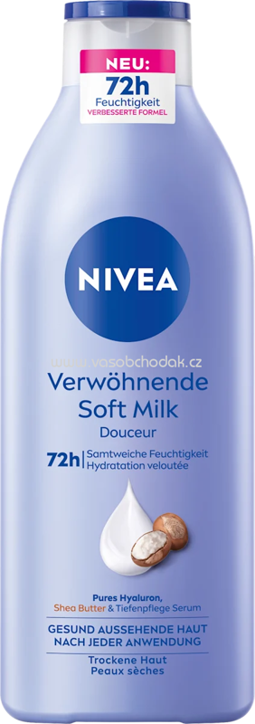NIVEA Körpermilch verwöhnende Soft Milk, 400 ml