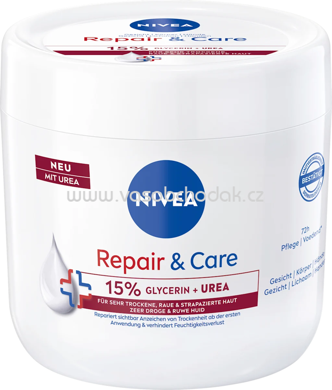 NIVEA Pflegecreme Repair & Care Urea, 400 ml NIVEA Pflegecreme Repair & Care Urea, 400 ml