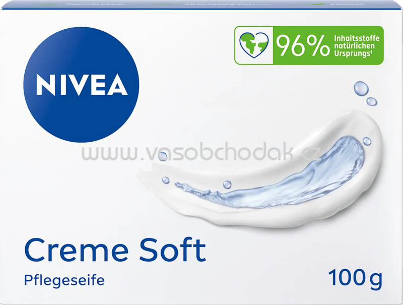 NIVEA Seifenstück Creme Soft Pflegeseife, 100 g NIVEA Seifenstück Creme Soft Pflegeseife, 100 g