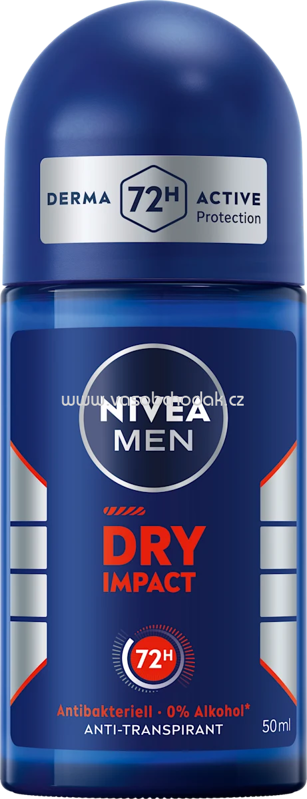 NIVEA MEN Antitranspirant Deo Roll-on Dry Impact, 50 ml NIVEA MEN Antitranspirant Deo Roll-on Dry Impact, 50 ml