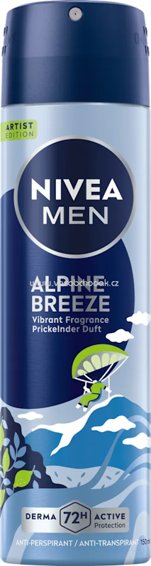 NIVEA MEN Antitranspirant Deospray Alpine Breeze, 150 ml NIVEA MEN Antitranspirant Deospray Alpine Breeze, 150 ml